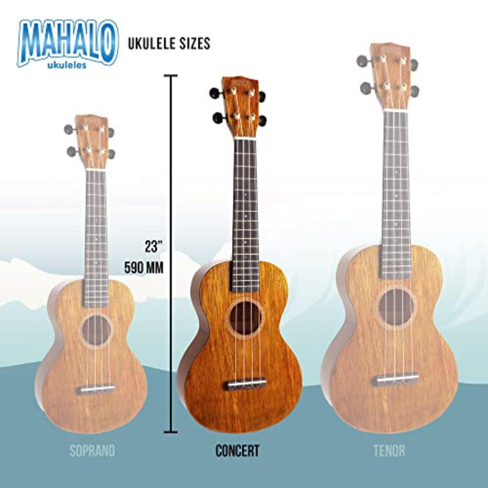 Mahalo Concert Ukulele, Natural (2516)