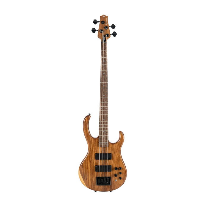 H. Jimenez 4-String Walnut Top Bass Guitar w/Deluxe Padded Gig Bag - Glossy Natural (LBS4-WT)