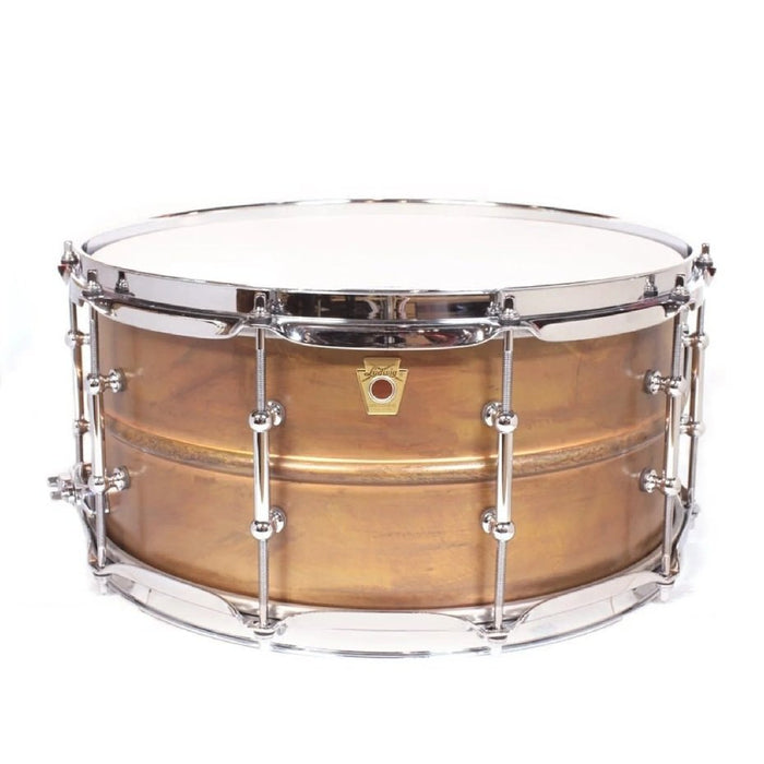 Ludwig Copper Phonic Smooth Snare Drum 14 x 6.5 in. Raw Smooth Finish with Tube Lugs (LC663T)