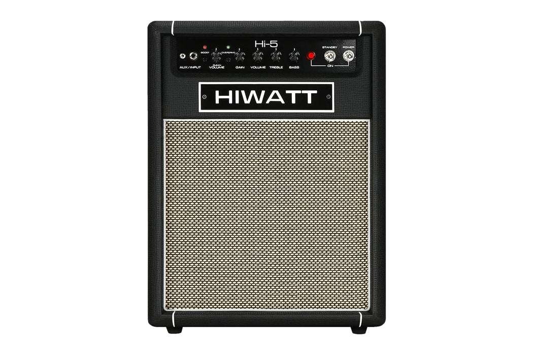 Hiwatt Hi-5 1x12 Combo Electric Guitar Amplifier, 5 Watts, 2-Channel Tube Amp with Celestion Speaker