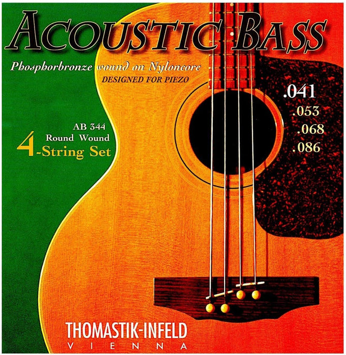 Thomastik-Infeld AB344 Bass Guitar Strings: Acousticore 34-Inch Scale 4 String Set G, D, A, E