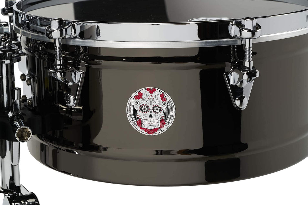 Latin Percussion Karl Perazzo Top-Tuning Timbales (LP1415-KP) Black Nickel