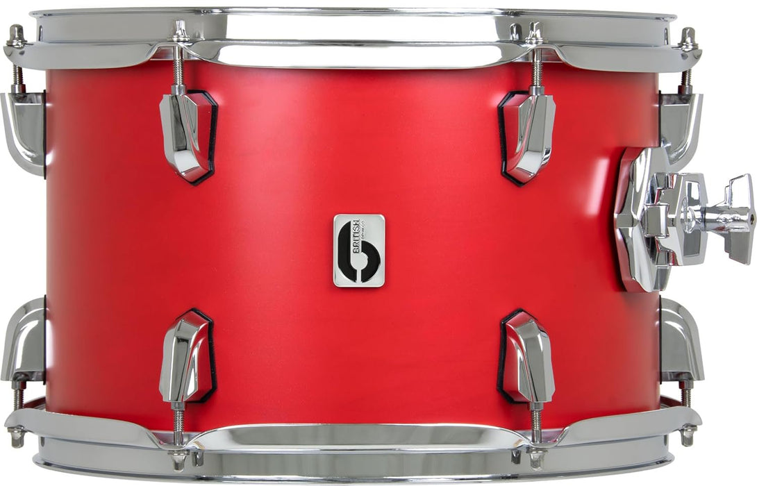 British Drum Co. ENG-14-14-FT-SSC Enigma 14x14 Floor Tom Satin Scarlett