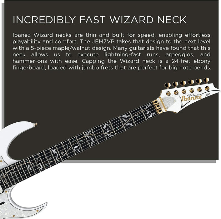 Ibanez Steve Vai Signature Premium - White (JEM7VP)