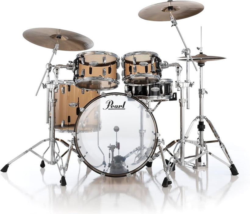 Pearl Set Shell Pack w/22"x16" Bass Drum, 16"x15" Floor, 12"x8" and 10"x7" Toms, Liquid Smoke (CRB524P/C755)