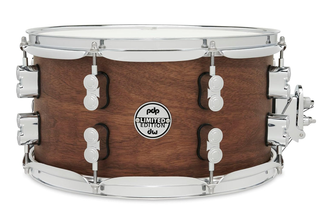 PDP Limited Edition Maple/Walnut Shell 7"x13" Snare Drum - Natural Satin Finish