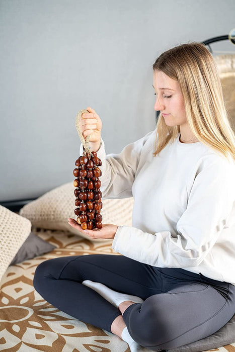 Large Pala Seed Shell Shaker — Creates a Soft Soothing Sound for Meditation, ASMR, Sound Therapy or Yoga, 2-YEAR WARRANTY