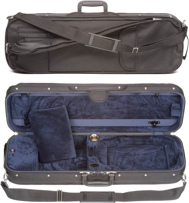 Bobelock 1002S Oblong 4/4 Violin Case with Blue Velour Interior