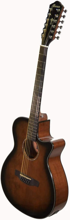 Ibanez Dark Violin Suburst AEG Series Single-Cutaway 12-String Acoustic-Electric Guitar (AEG5012DVH)