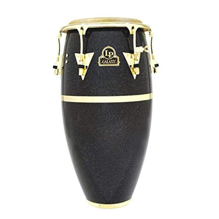 Latin Percussion Galaxy Fiberglass Conga - Black Hologram with Gold Tone Hardware (LP809Z)