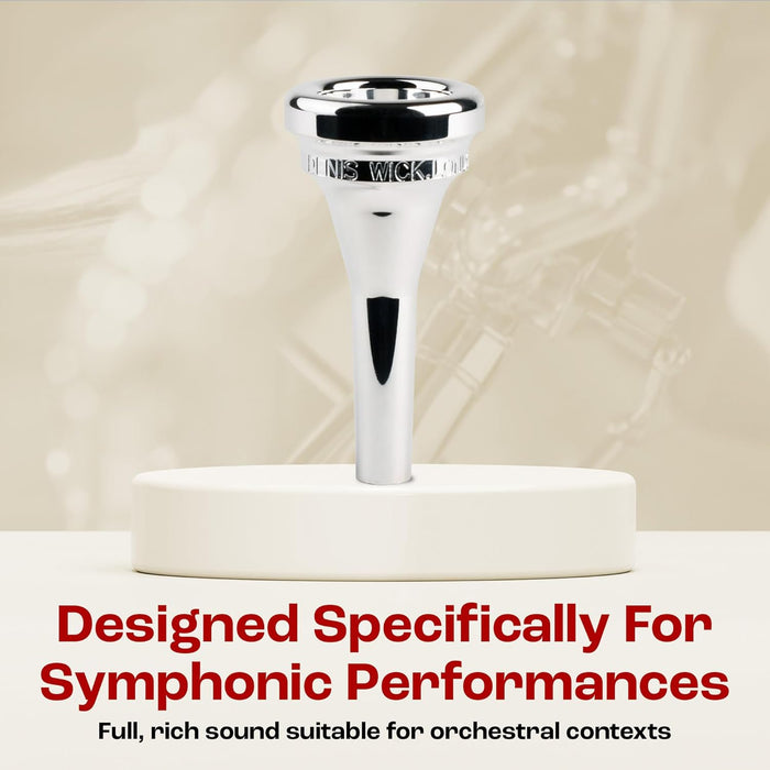 Denis Wick DW5880B SM6 Silver-Plated Baritone Mouthpiece, Steven Mead model