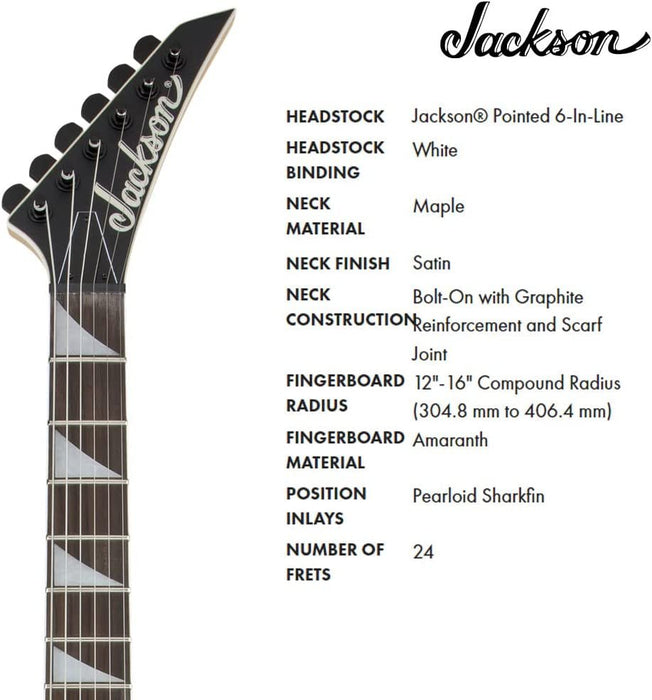 Jackson JS Series Dinky Arch Top JS22 Satin Black