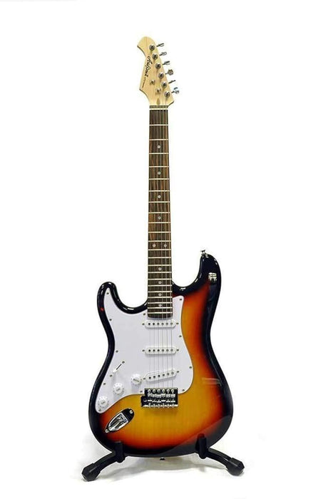 Aria STG-003 3TS L/H Left-Handed Electric Guitar, 3-Tone Sunburst