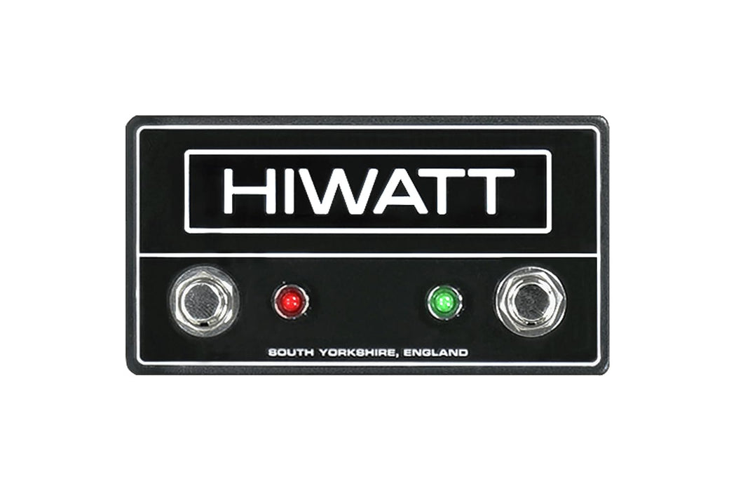 Hiwatt FS201LJPB 2-Button Latching Footswitch for Compatible TRS Amplifiers, Black