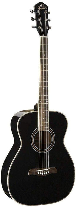 Oscar Schmidt OF2B-A Folk Acoustic Guitar Black