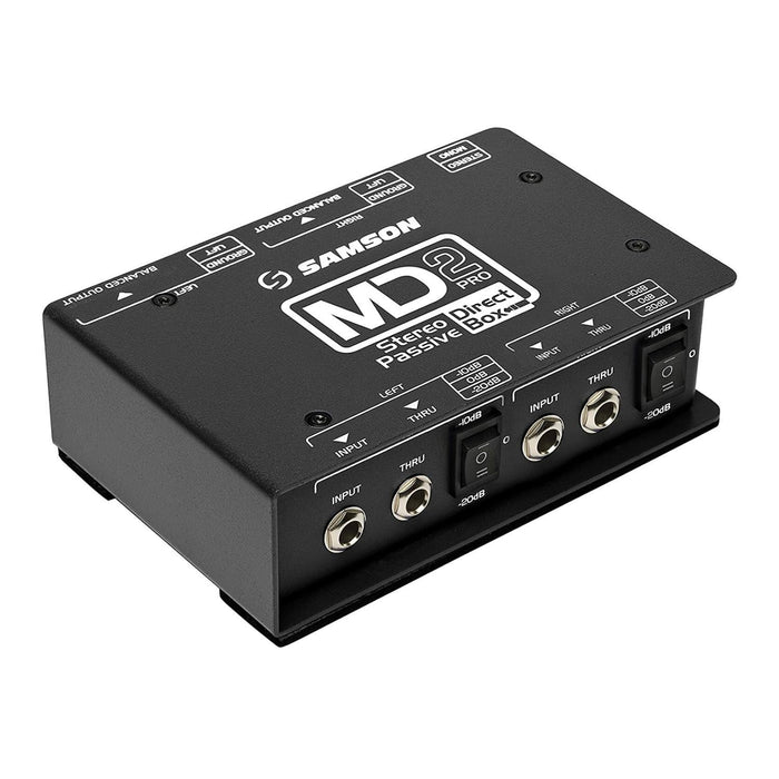 Samson MD2 Pro Stereo Passive Direct Box with Shielded Transformer