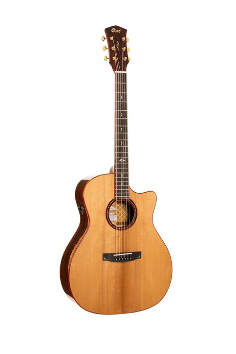 Cort GOLDA10 Gold A10 Cocobolo Acoustic-Electric Guitar Natural Gloss