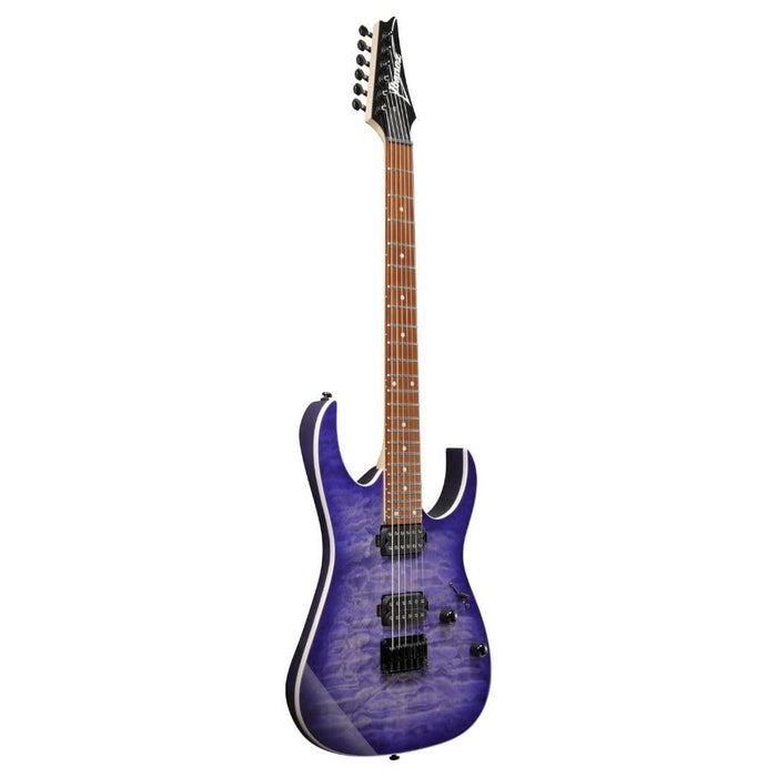 Ibanez RG421QM Electric Guitar - Cerulean Blue Burst