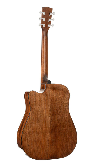 Cort EARTH60CENAT Earth 60 Dreadnought Solid Top Acoustic Electric Guitar, Natural Gloss
