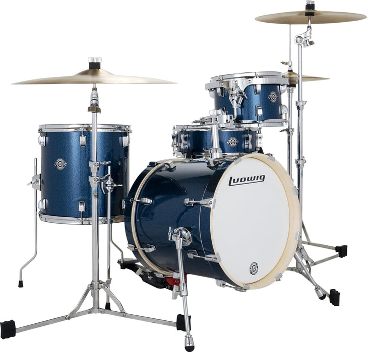 Ludwig Breakbeats by Questlove 4-piece Shell Pack - Deep Blue Sparkle