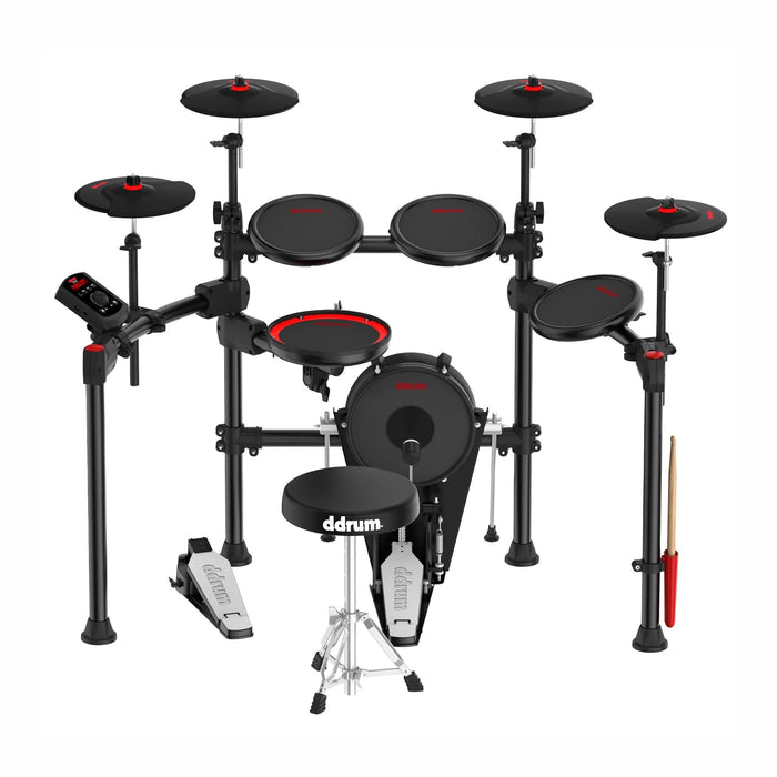 Ddrum E-Flex 9-Piece Bluetooth Electronic Drums w/ Throne and Sticks (DD EFLEX BT9)