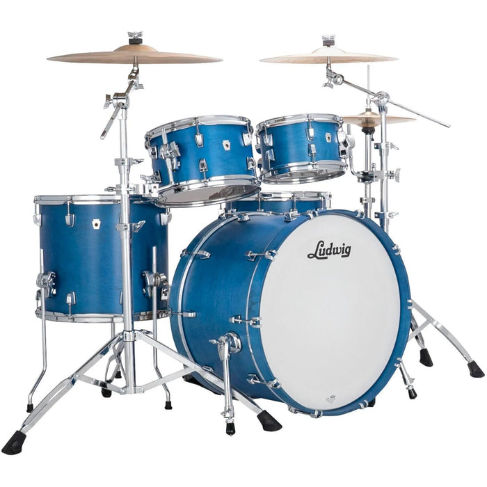 Ludwig Neusonic Rapid MOD2 22" 4 Piece Shell Pack, Satin Royal Blue (LN34204FTXPB)