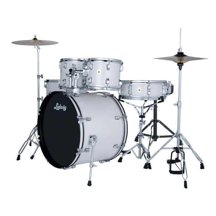 Ludwig Ludwig Accent Drive 5-piece Drum Set - Snow Dust