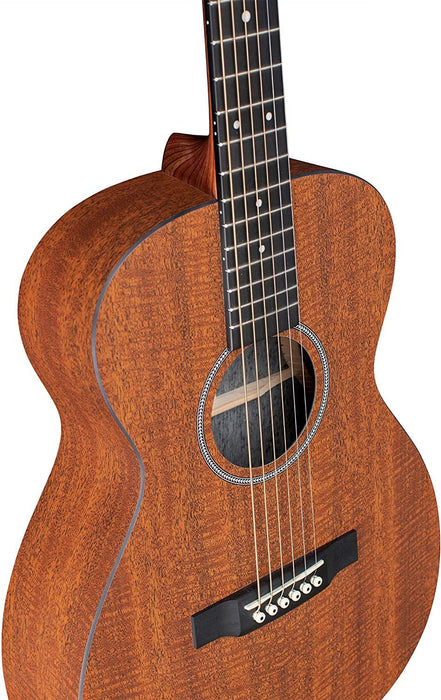 Martin Guitar X Series 0-X1E Acoustic-Electric Guitar with Gig Bag, Mahogany Pattern High-Pressure Laminate, 0-14 Fret, Performing Artist Neck Shape