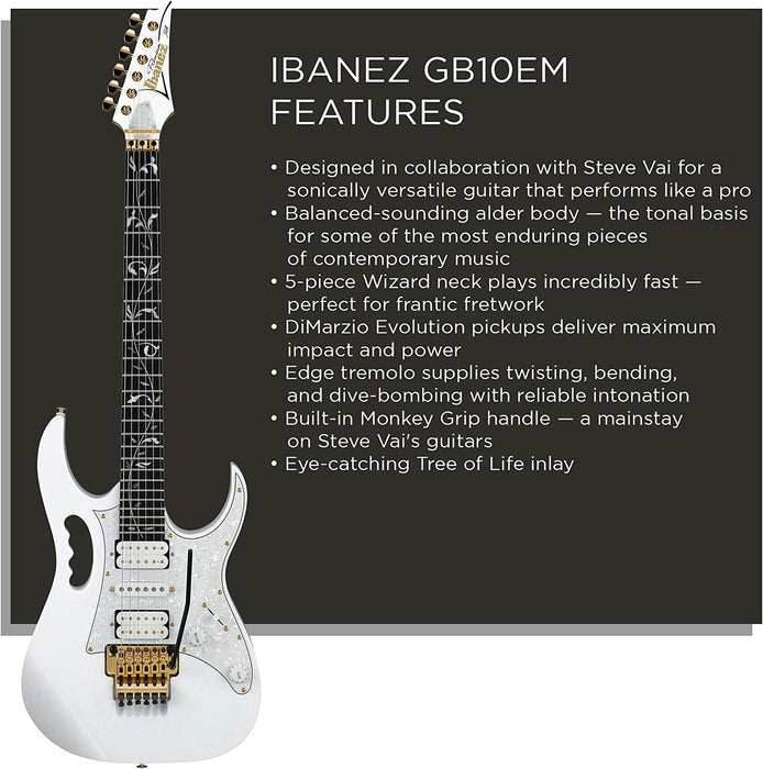 Ibanez Steve Vai Signature Premium - White (JEM7VP)