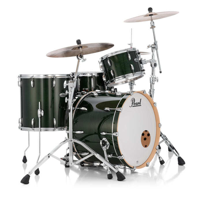 Pearl PMX Professional Series 3-Piece Drum Shell Pack - 22x16 Bass, 16x16 Tom, 12x8 Tom - Emerald Mist