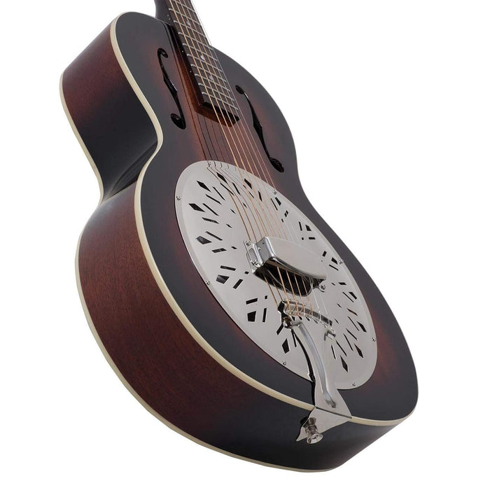 Recording King RR-41E-VS Rattlesnake Wood Body Resonator Guitar with Pickup