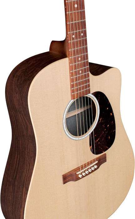 Martin Guitar X Series DC-X2E Acoustic-Electric Guitar with Gig Bag, Sitka Spruce and KOA Pattern High-Pressure Laminate, D-14 Fret, Performing Artist Neck Shape