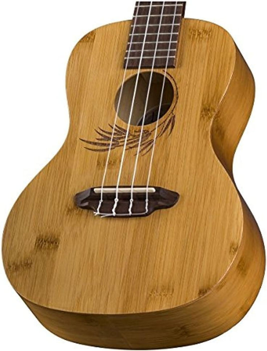 Luna Guitars 4-String Bamboo Concert Ukulele with Gig Bag (UKE BAMBOO C)