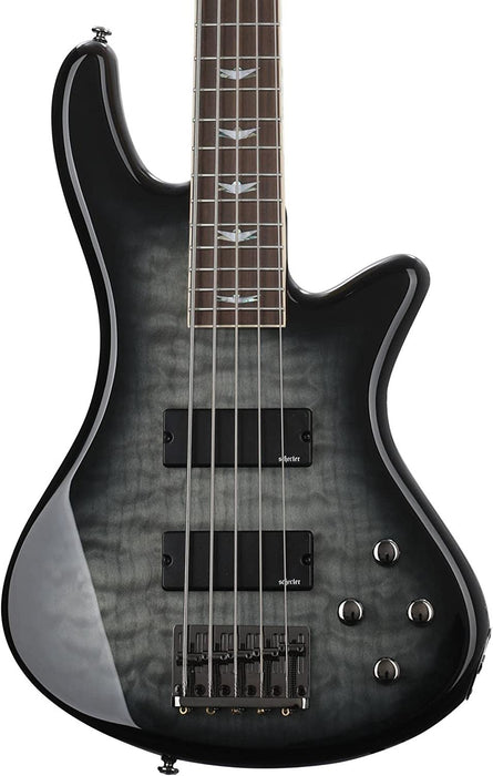 Schecter Stiletto Extreme-5 Bass Guitar (5 String, See-Thru Black)