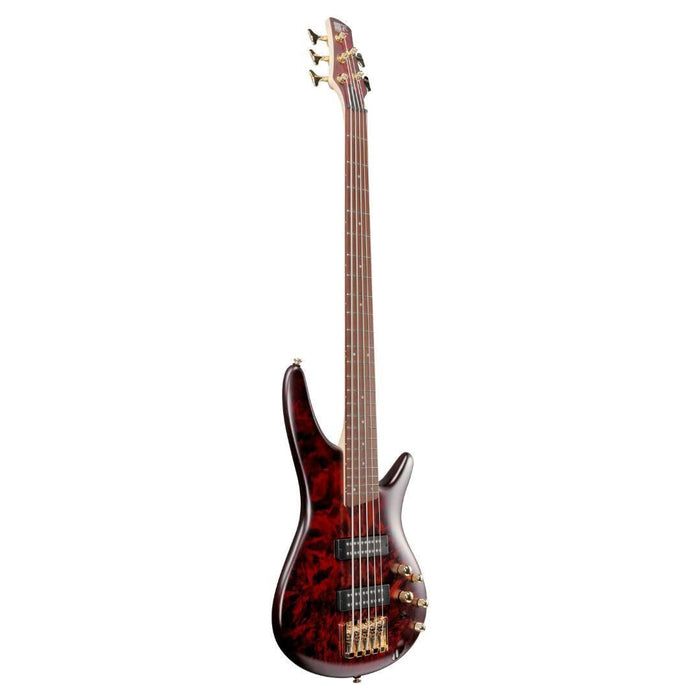 Ibanez SR305EDX Standard 5-String Right-Handed Electric Bass Guitar with Jatoba Fretboard, Nyatoh Body, and PowerSpan Dual Coil Pickups (Wine Red Frozen Matte)