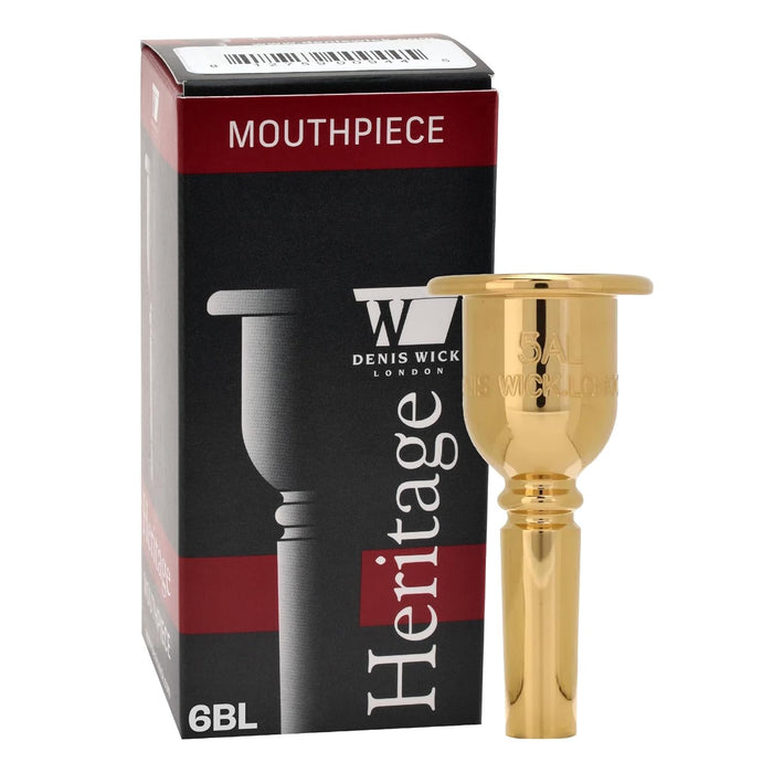 Denis Wick Heritage Trombone Mouthpiece Gold-Plated 3180G-5BS Small Shank