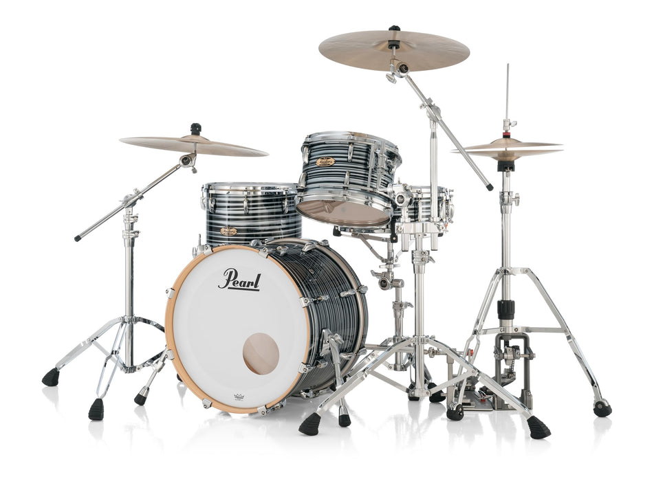 Pearl Masters Maple Pure 3 Piece Shell Pack, Black Oyster Swirl - Cymbals and Hardware Not Included (MP4C903XPL/C855)