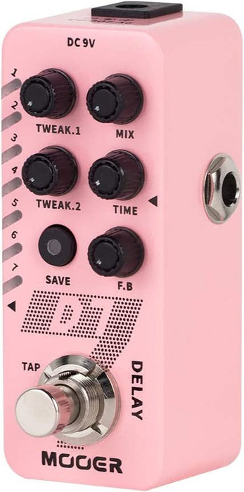 MOOER R7 Reverb 7 Different, Rich and Classic Reverb Types from the Church to Cave Reverb in a Compact Metal Shell with High Cut, Low Cut, Trail On Function…