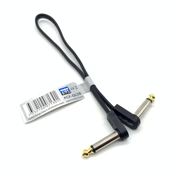 EBS PCF-28 Deluxe Flat Patch Cable 28CM Angle-Angle