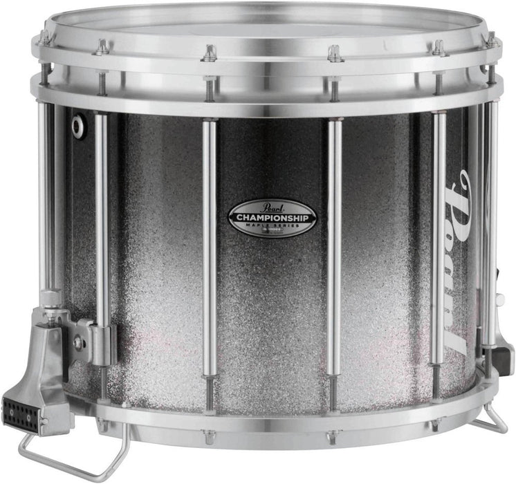Pearl Championship Maple Varsity FFX Marching Snare Drum Fade Top Finish 14 x 12 in. Black Silver #982