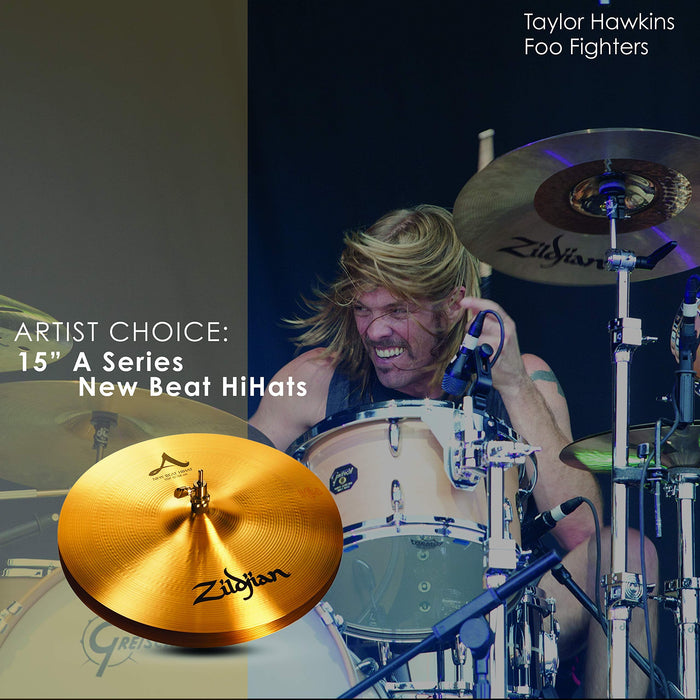 Zildjian Hi-Hat Cymbals, Multicolored, 15" (A0136)