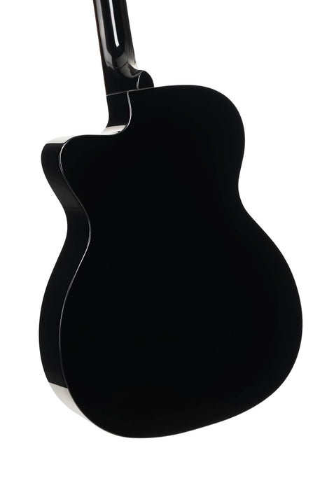 Cort L60CEBK Luce 60 OM Acoustic-Electric Guitar Black Gloss