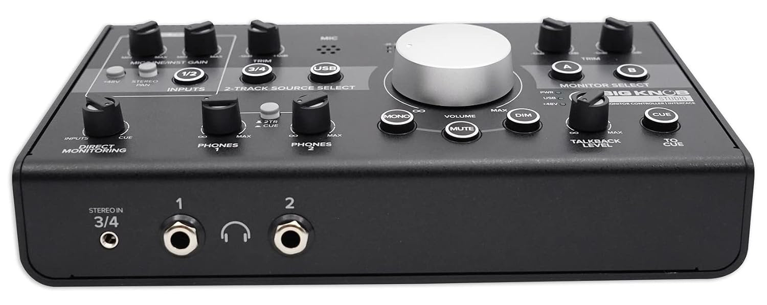 Mackie Big Knob Series, 3x2 Studio Monitor Controller 192kHz USB I/O (BIG KNOB STUDIO)