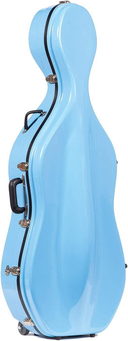 Bobelock 2000W Sky Blue Fiberglass 4/4 Cello Case