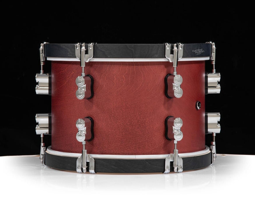 Pacific Drums & Percussion Add-Ons PDP Concept Classic, 8x12, Ox Blood/Ebony Hoops Tom (PDCC0812TTOE)