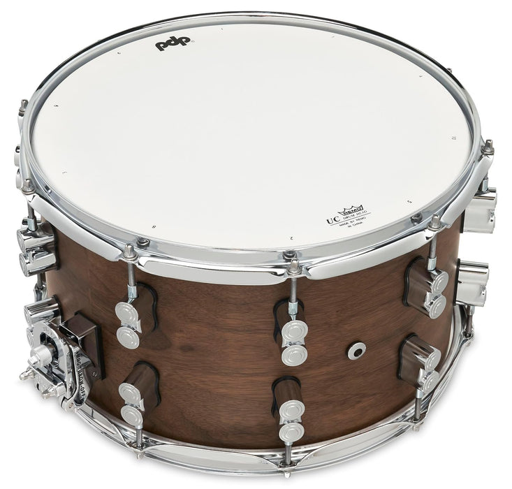 PDP Limited Edition Maple/Walnut Shell 8"x14" Snare Drum - Natural Satin Finish