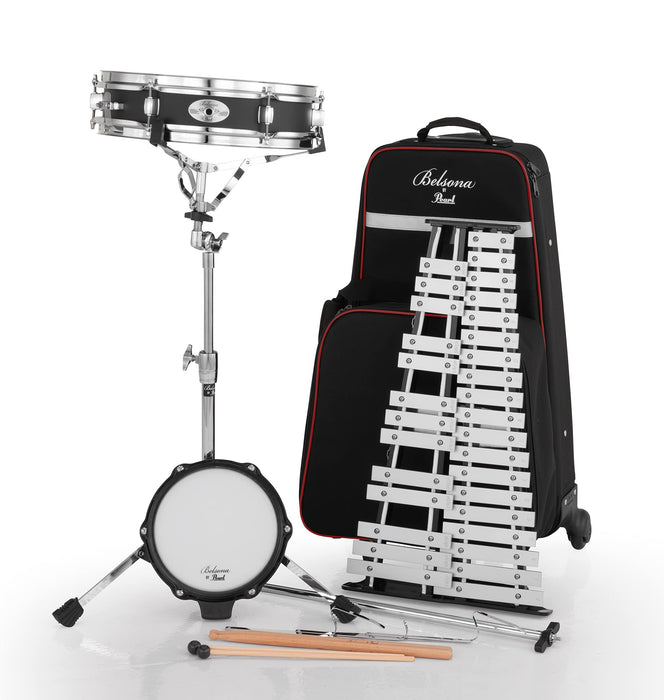 Pearl Student Snare Drum Education Kit with Practice Pad, Backpack Carrying Case, Sticks and Drum Key (SK910)