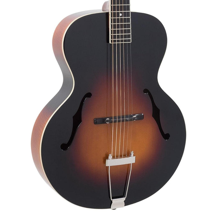 The Loar LH-600-VS Hand-Carved Archtop Acoustic Guitar, Vintage Sunburst Finish