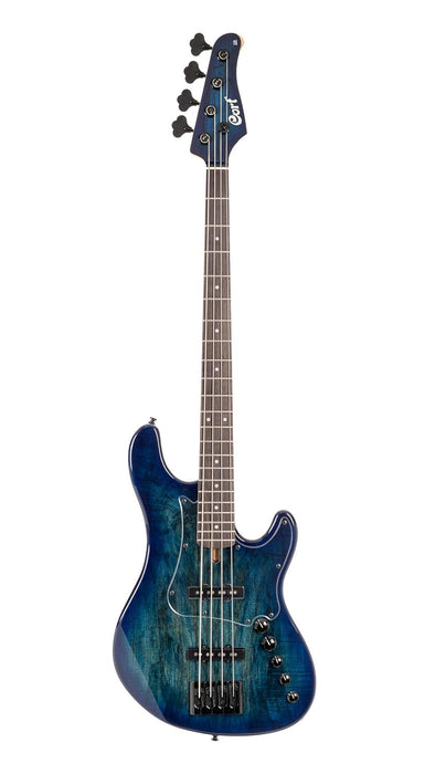 Cort GBFUSION4BB GB Series Fusion 4 Electric Bass Guitar Blue Burst