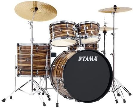 Tama Imperialstar 5-piece Complete Drum Set with Snare Drum and Meinl Cymbals - Coffee Teak Wrap (IE50CCTW)